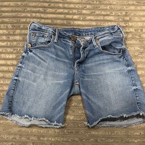 True Religion Blue Jean Shorts